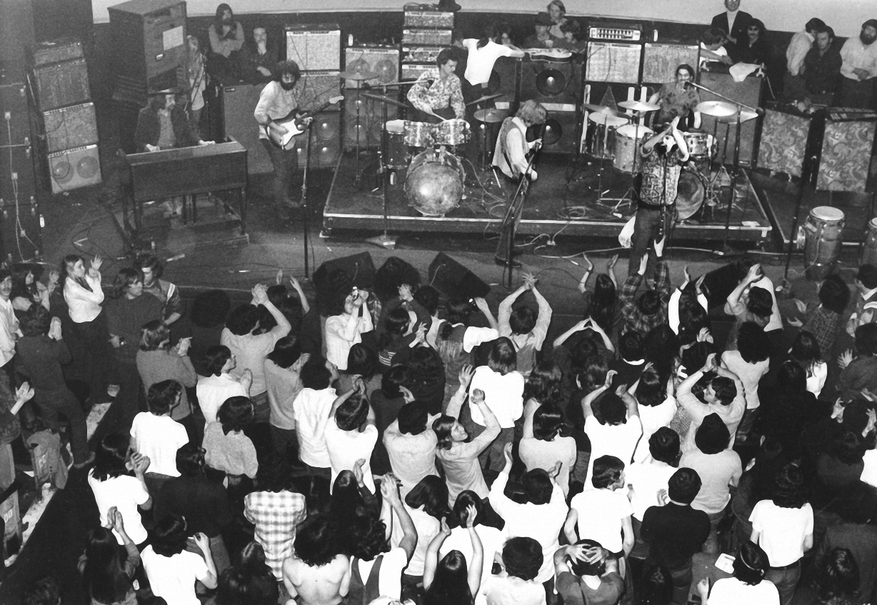 O Grateful Dead em algum lugar dos anos 70