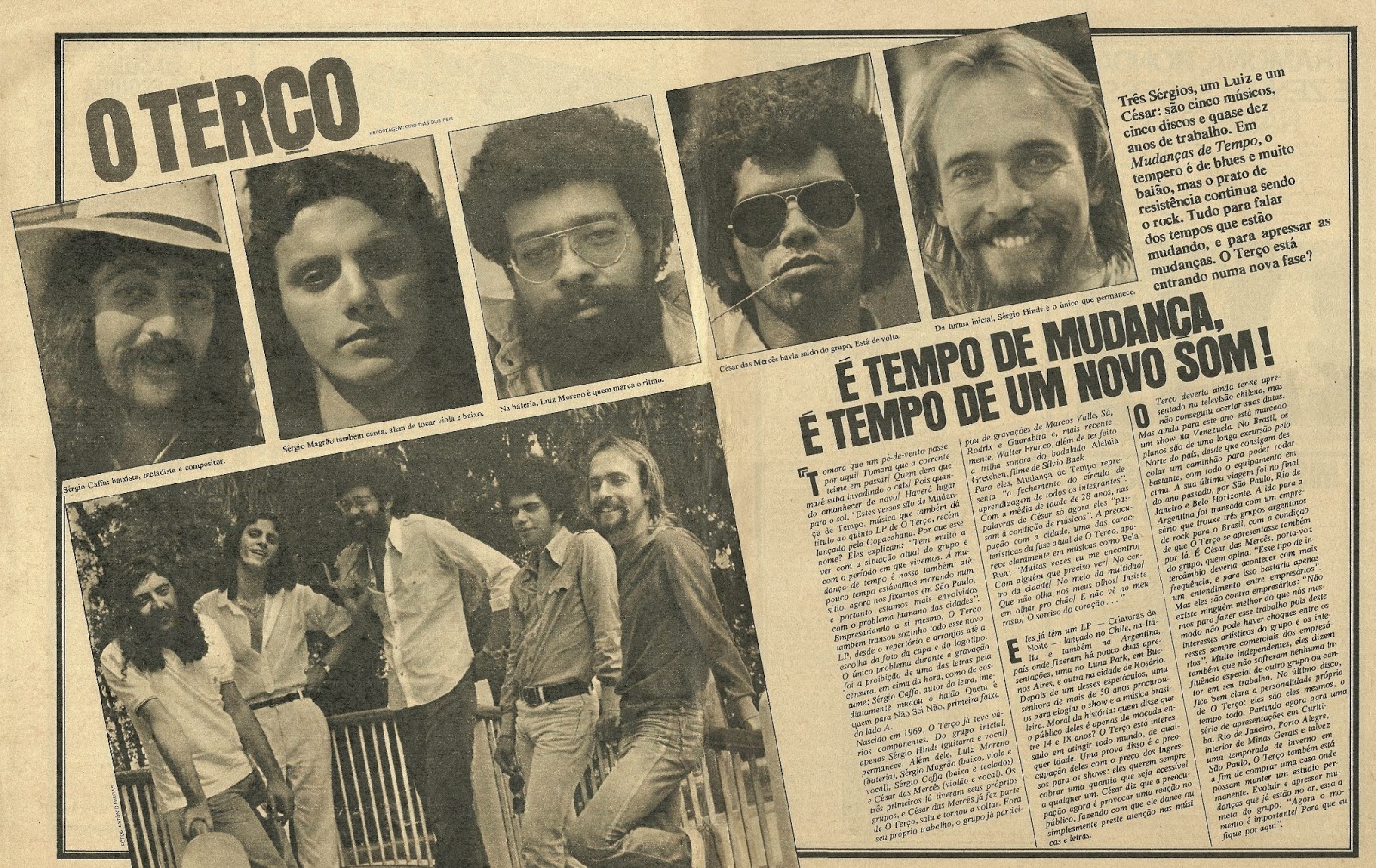 Anúncio do lançamento de Mudança de Tempo, na revista Pop